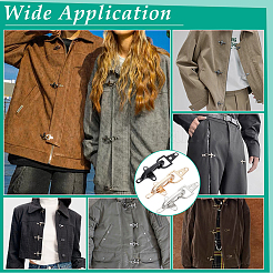 6 комплект 6-х цветных литейных застежек для швейных принадлежностей для пальто и пуховиков&nbsp;FIND-BC0014-21B