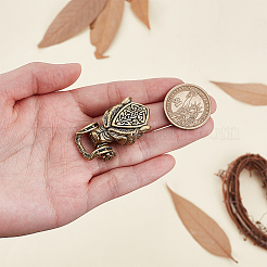 1 шт. латунные застежки-скобы в виде волка&nbsp;KK-GA0002-23B