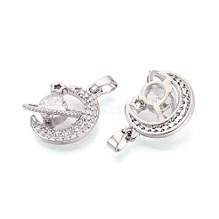 Латунные микро проложить кубического циркония подвески&nbsp;KK-D357-16C-P