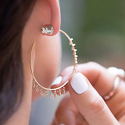 50 пара латунных гаек-ушей&nbsp;KK-CN0003-29