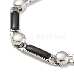 Ожерелья из эмалированной прямоугольной цепочки из нержавеющей стали 304&nbsp;NJEW-S431-04P-02