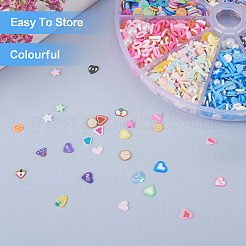 70гр 10 стиля кабошонов из полимерной глины ручной работы&nbsp;CLAY-TA0001-18