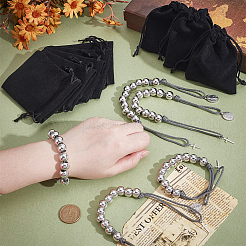 8шт ccb пластиковые круглые бусины браслеты&nbsp;BJEW-PH01940