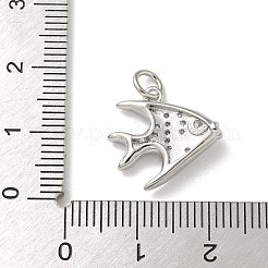 Латунные микропаве прозрачные подвески с фианитом&nbsp;KK-U046-02P-04