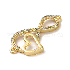 Экологичные подвески из латуни с микро-паве из прозрачного кубического циркония&nbsp;KK-F853-25G