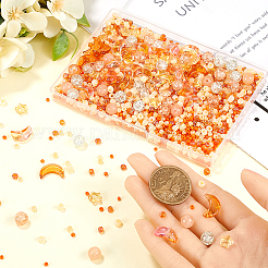 Прозрачные стеклянные бусины смешанного стиля&nbsp;GLAA-SC0002-17B