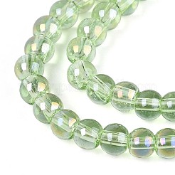 Гальванизируйте прозрачное стекло бисер нитей&nbsp;GLAA-T032-T4mm-AB17