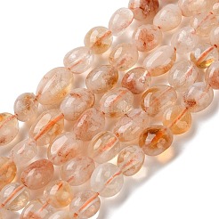 Нити из нагретых натуральных цитриновых бусин&nbsp;G-C268-A06-8x10mm