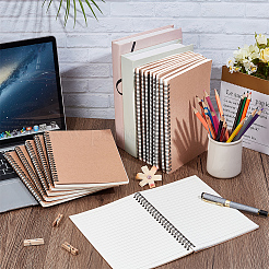 30 прямоугольный блокнот формата А5 из крафт-бумаги с отрывными листами&nbsp;AJEW-WA0001-51