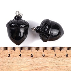 Природные подвески обсидиана&nbsp;G-Q172-08P-02