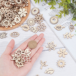 3 пакет 3 стильных лазерных фигур из дерева&nbsp;WOOD-GF0001-53