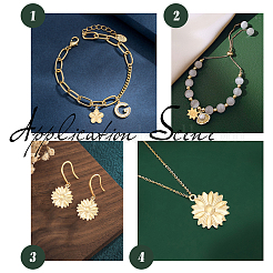 16 шт. 4 подвески из текстурированной нержавеющей стали 304&nbsp;STAS-UN0036-72