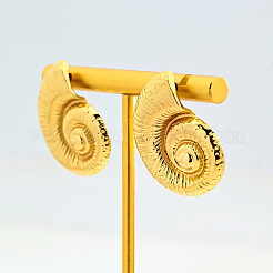 Серьги-гвоздики из латуни в форме ракушки&nbsp;PK9065