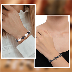 300шт 2 цвета непрозрачные акриловые бусины&nbsp;SACR-SC0001-17