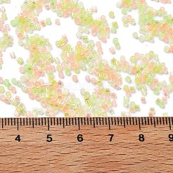 Стеклянные бусины прозрачных цветов&nbsp;SEED-H003-01J