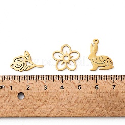 12 шт. 6 стиля подвески из нержавеющей стали 201&nbsp;STAS-UN0020-31G