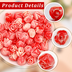 80 шт. синтетические коралловые бусины&nbsp;CORA-SP0001-04