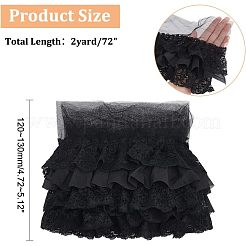 Плиссированная шифоновая кружевная отделка&nbsp;SRIB-NB0001-10C