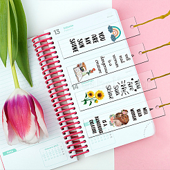 4 комплект акриловых закладок-подвесок ко Дню учителя&nbsp;DIY-GL0004-27A