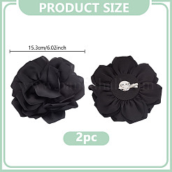 2 шт. полиэстеровые цветочные железные булавки&nbsp;JEWB-GO0001-18E