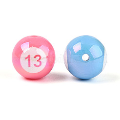 Спортивные УФ-покрытия непрозрачные акриловые бусины&nbsp;PACR-N016-04