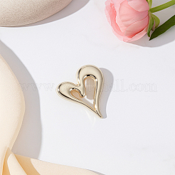 1 шт. броши в виде сердца из сплава для одежды рюкзака&nbsp;JEWB-LP0006-08G