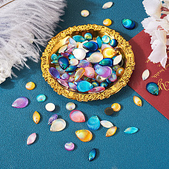 90шт 18 стиля непрозрачные кабошоны из смолы&nbsp;CRES-TA0001-35