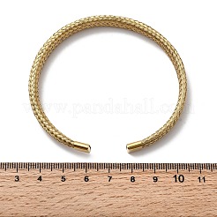 Плетеные браслеты-манжеты из нержавеющей стали 304 для женщин&nbsp;BJEW-A067-08G