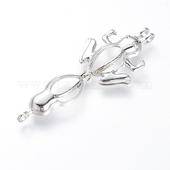 Полые медные Locket подвески&nbsp;LS-KK-S315-07P