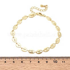 Браслеты из латунной цепочки для женщин&nbsp;BJEW-K298-08G