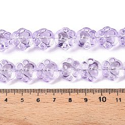 Прозрачные стеклянные бусины гальваническим пряди&nbsp;EGLA-T021-12E