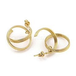 Серьги из нержавеющей стали 304 для женщин&nbsp;EJEW-E305-06G