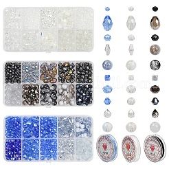 Наборы стеклянных бусин для гальванопластики своими руками&nbsp;DIY-YW0013-09