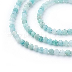Природных амазонит бисер нитей&nbsp;G-F619-26-3mm