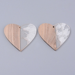 Подвески из смолы и дерева&nbsp;LS-RESI-R428-12B