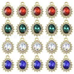 Подвески со стразами из сплава 10 шт.&nbsp;ALRI-YW0001-25A