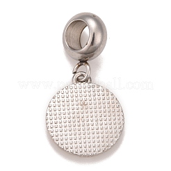 304 нержавеющая сталь хрустальные стразы европейские подвески-шармы&nbsp;STAS-F278-18P