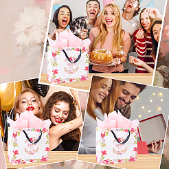 1 шт. бумажные пакеты с цветочным принтом&nbsp;ABAG-SP0001-14B