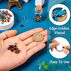 80шт 8 цвета гальванические стеклянные бусины&nbsp;GLAA-TA0002-64