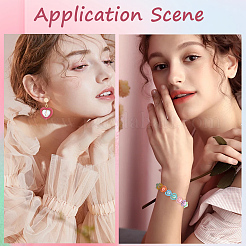 50шт. окрашенная распылением алюминиевая рамка для бусины&nbsp;FIND-SC0017-08