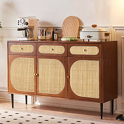 1 рулон натуральных ротанговых салфеток&nbsp;AJEW-BC0007-32