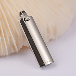 Крест-подвеска из нержавеющей стали 304 с молитвой Господней&nbsp;STAS-L169-079P