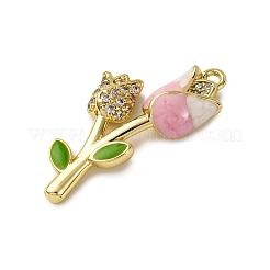 Латунные микро проложить кубического циркония подвески&nbsp;KK-C119-18B-02