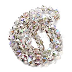 Стеклянные бусины с гальваническим покрытием &nbsp;EGLA-P057-01A-HP06