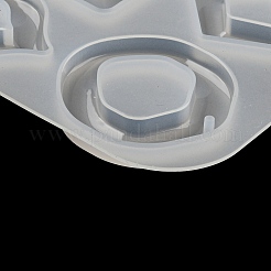 Квадратная каплевидная овальная силиконовая форма для подвески своими руками DIY-E072-04A