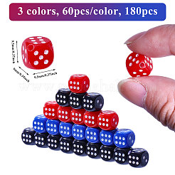 180шт 3 цвета акриловые бусины&nbsp;OACR-CA0001-22