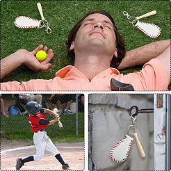 Наборы для самостоятельного изготовления багажных бирок на бейсбольную тематику&nbsp;DIY-CL0002-24A