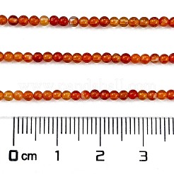 Натуральный красный агат бисер нитей&nbsp;G-M438-A10-02
