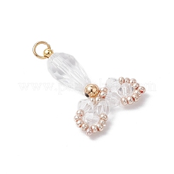 Прозрачные стеклянные подвески&nbsp;PALLOY-MZ00725-01