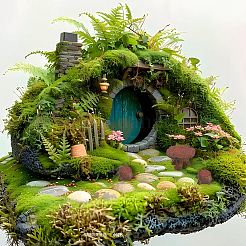 1 пакетик стула и стола из смоляного пня&nbsp;DJEW-CN0001-41